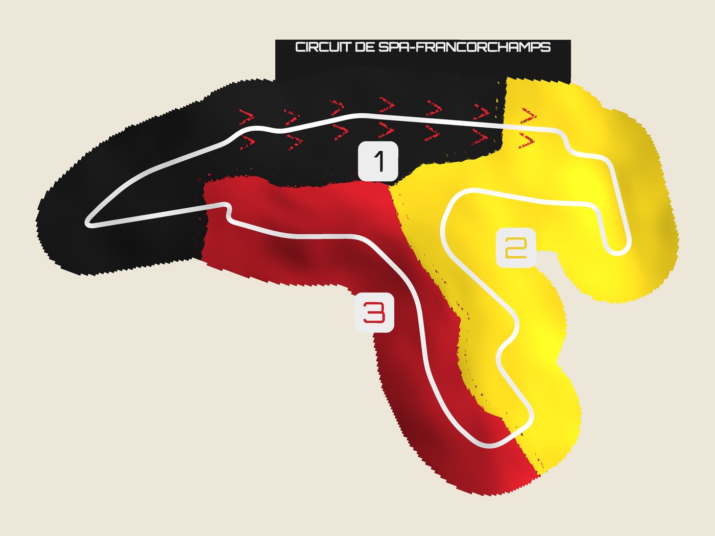 Spa-Francorchamps, the exported model